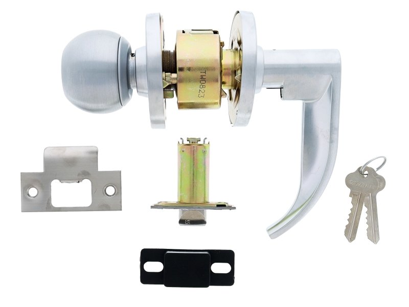 Carbine York cylindrical knob lever classroom SS 60mm