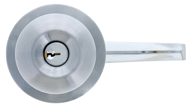 Carbine York cylindrical knob lever vestibule SS 70mm