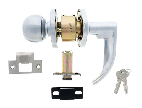 Carbine York cylindrical knob lever vestibule SS 70mm - primehardware