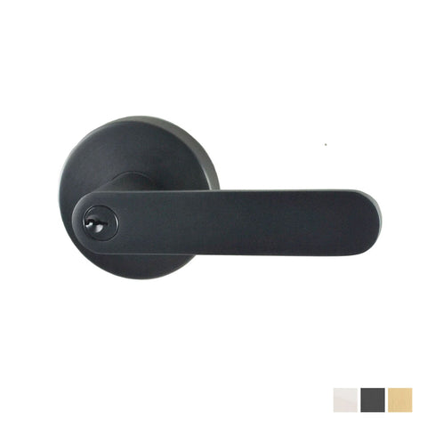 NIDUS Spring Round Rose Radius End Door Lever Entrance Set | 4 Finishes