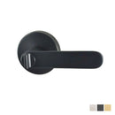 NIDUS Spring Round Rose Radius End Door Lever Privacy Set | 4 Finishes