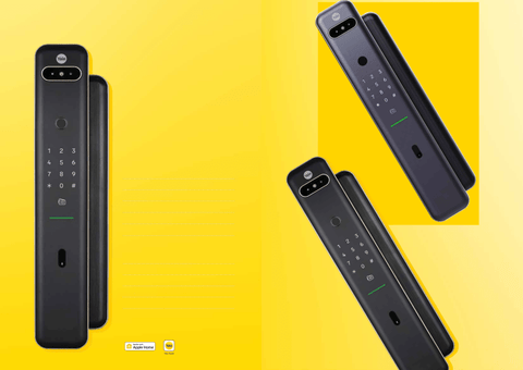 YALE LUNA PRO+ 60MM BACKSET CHAMPAGNE GOLD WITH YALE HOME MODULE CHAMPAGNE GOLDSmart Lock