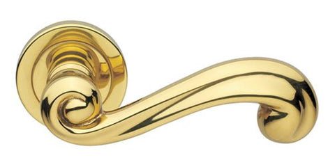 Manital - Plaza Lever with Round Rose Door Handle - primehardware