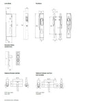 Quattro Sliding Security Door Lock No Cylinder White - primehardware