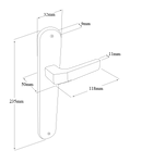 Zanda Qube Longplate Handle - primehardware