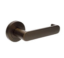 Bronze door handle on a white background