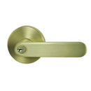 NIDUS Spring Round Rose Radius End Door Lever Entrance Set | 4 Finishes - Satin Brass