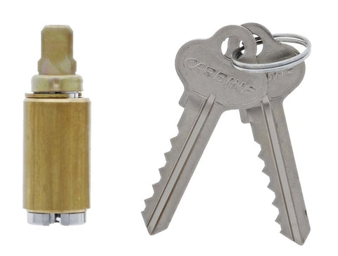 Carbine SC Series Lockset Cylinder, 6 pin, C4 Keyed to Differ, Satin Chrome - primehardware