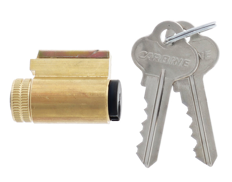 Carbine SS, SS5000 and SL Series Lockset Cylinder, 6 pin, C4 Keyed to Differ, Matte Black