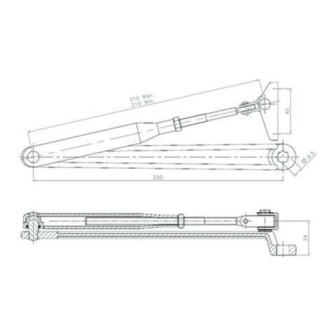 Lockwood 7714 Series Standard Arm Assembly Silver SP7714 - 153SIL - primehardware
