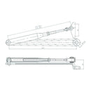 Lockwood 7714 Series Standard Arm Assembly Silver SP7714 - 153SIL - primehardware