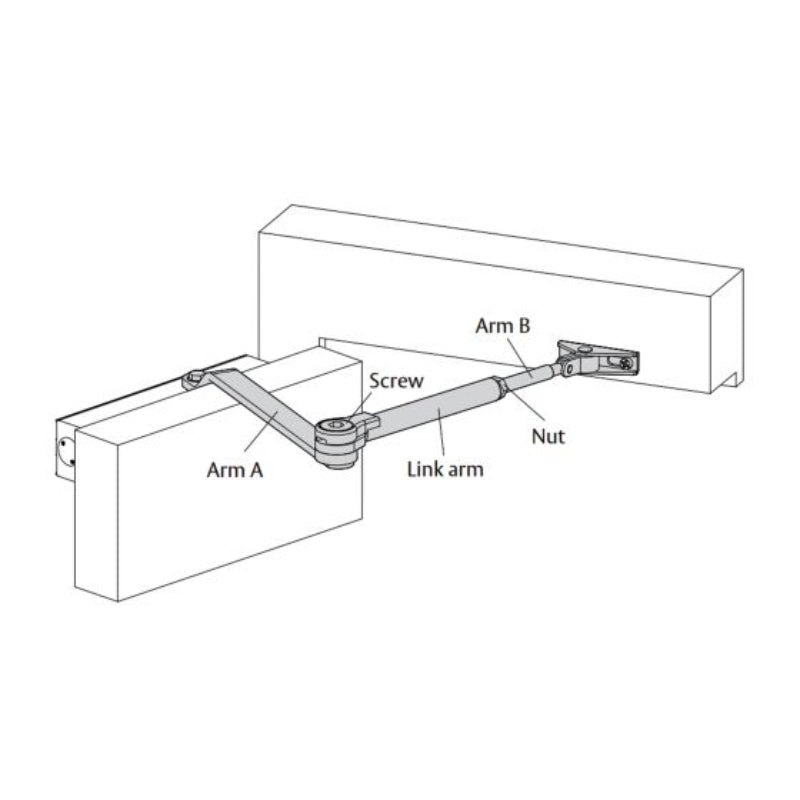 Lockwood 7714 Series Hold Open Arm Assembly Gold  SP7714-224GLD
