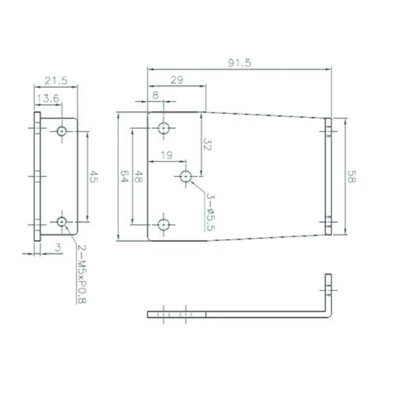 Lockwood 7726 Series Standard PA Bracket L Type 7726/7714/724 Silver SP7726 - 157SIL - primehardware
