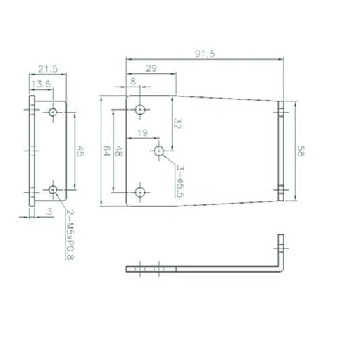 Lockwood 7726 Series Standard PA Bracket L Type 7726/7714/724 Silver SP7726 - 157SIL - primehardware