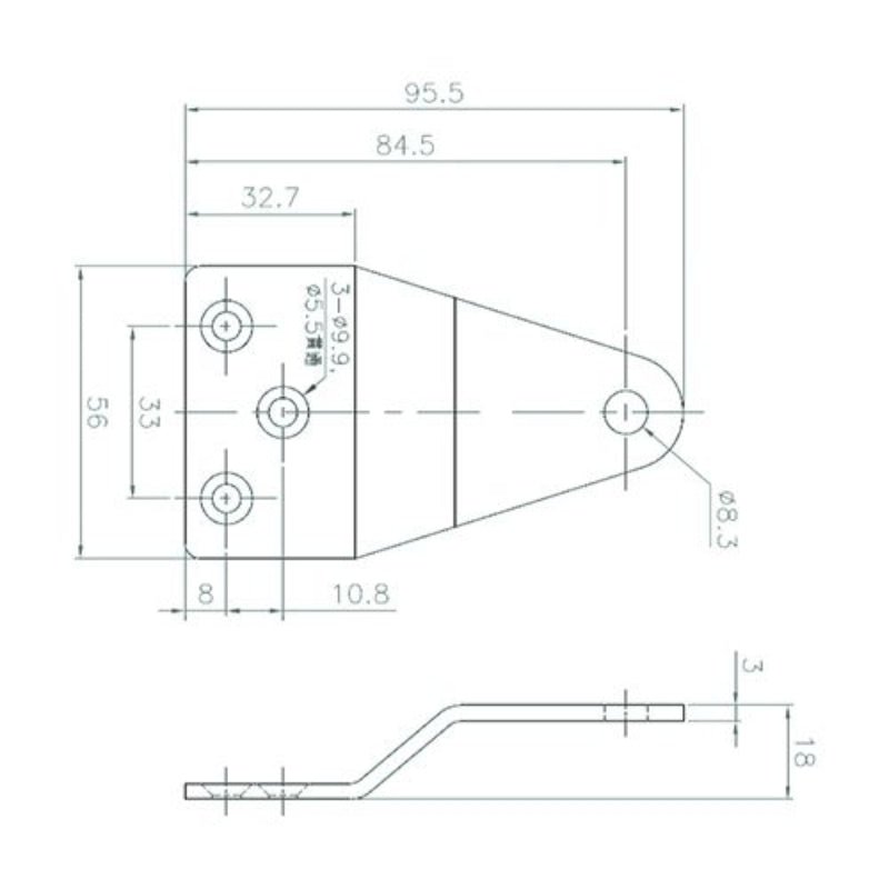 Lockwood 7726 Series Offset PA Bracket N Type 7726/7714/724 Silver SP7726 - 159SIL - primehardware