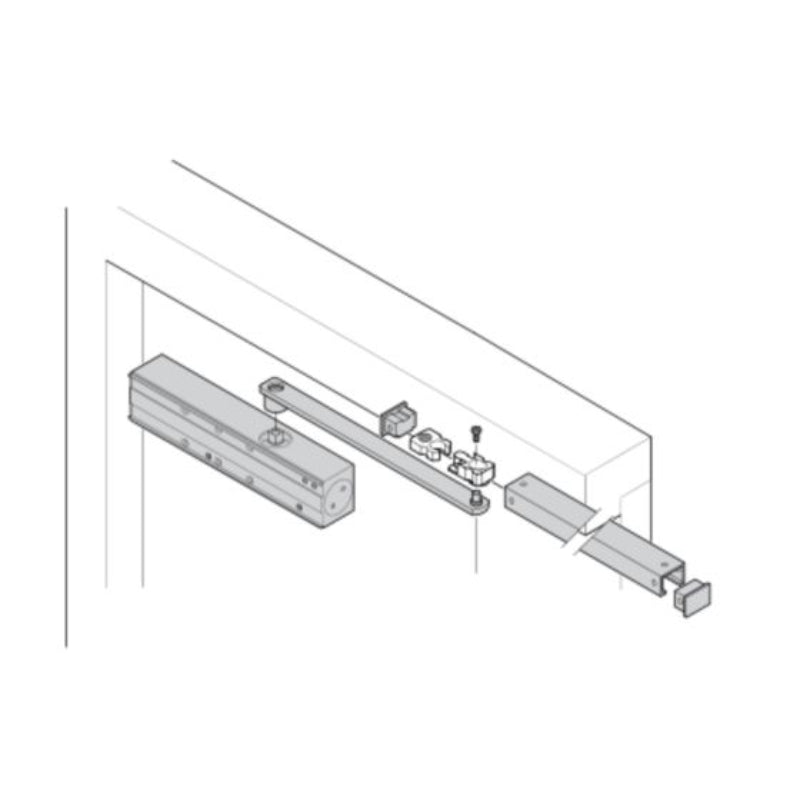 Lockwood 7726 Series Slide Arm & Rail Kit Satin Stainless Steel SP7726 - 444SSS - primehardware