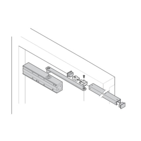 Lockwood 7726 Series Slide Arm & Rail Kit Satin Stainless Steel SP7726 - 444SSS - primehardware