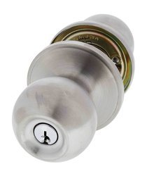 Carbine Aintree SS9000 Tiebolt Entrance set, Push button, C4 Keyed to Differ , Boxed, Chrome Plate