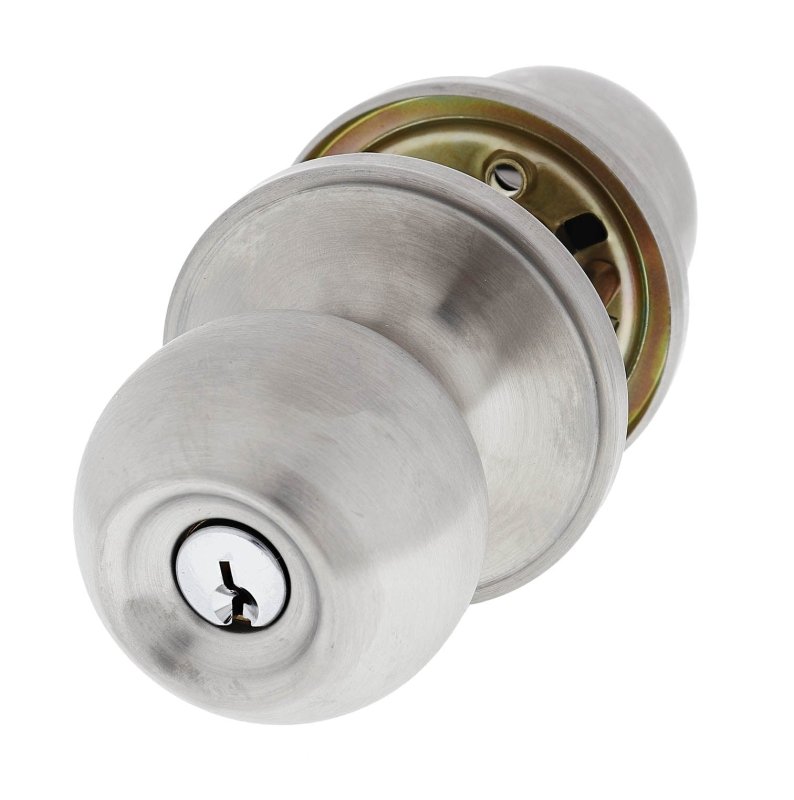 Carbine Aintree SS9000 Tiebolt Entrance set, , C4 Keyed to Differ , Display Pack, Satin Stainless Steel