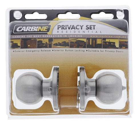 Carbine Aintree SS9000 Tiebolt Privacy set, , , Display Pack, Satin Stainless Steel - primehardware