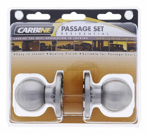 Carbine Aintree SS9000 Tiebolt Passage set, , , Display Pack, Satin Stainless Steel - primehardware