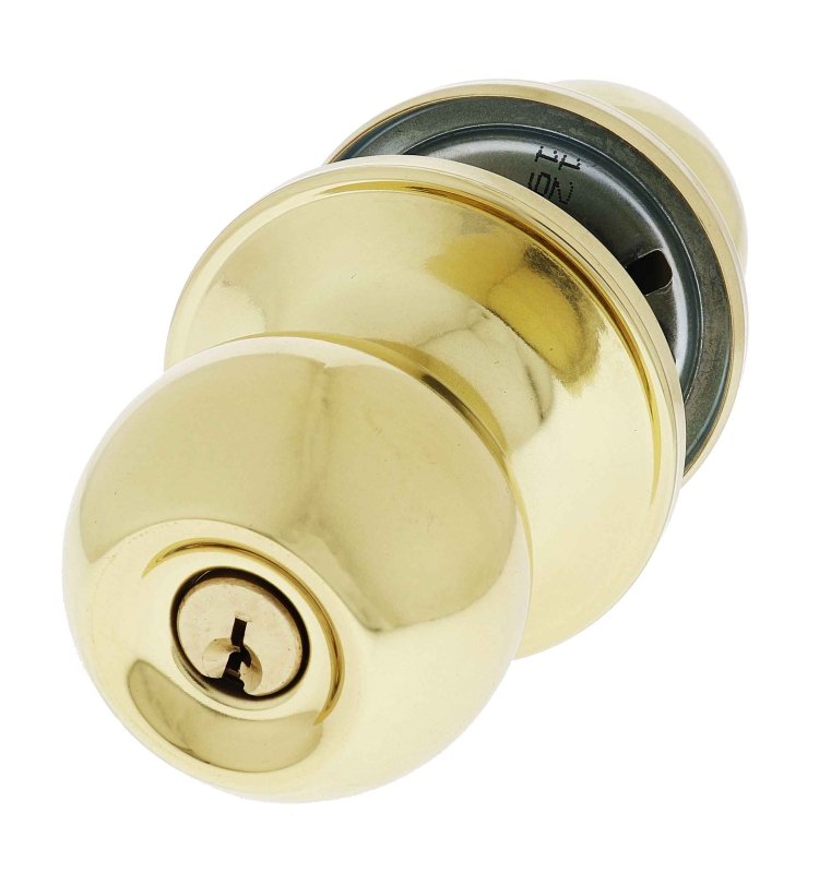 Carbine Aintree SS9000 Tiebolt Entrance set, Push button, C4 Keyed to Differ , Boxed, Polished Brass - primehardware