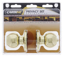 Carbine Aintree SS9000 Tiebolt Privacy set, , , Display Pack, Polished Brass - primehardware