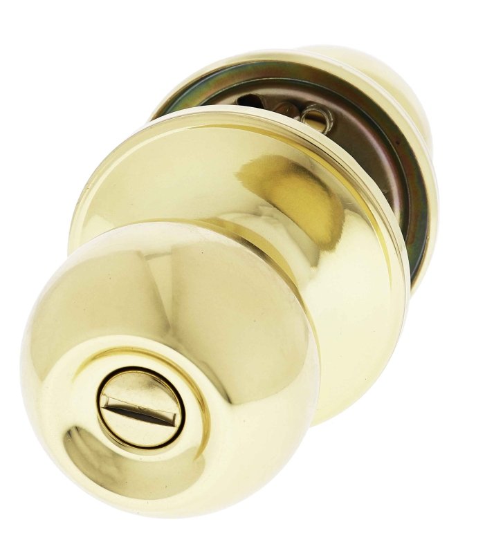 Carbine Aintree SS9000 Tiebolt Privacy set, ,   , Display Pack, Polished Brass