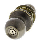 Carbine Aintree SS9000 Tiebolt Entrance set, , C4 Keyed to Differ , Display Pack, Antique Brass - primehardware