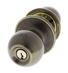 Carbine Aintree SS9000 Tiebolt Entrance set, , C4 Keyed to Differ , Display Pack, Antique Brass - primehardware