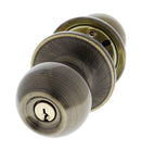 Carbine Aintree SS9000 Tiebolt Entrance set, , C4 Keyed to Differ , Boxed, Antique Brass - primehardware