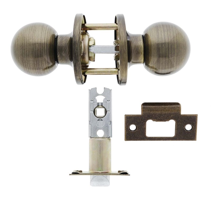 Carbine Aintree SS9000 Tiebolt Passage set, Boxed, Antique Brass