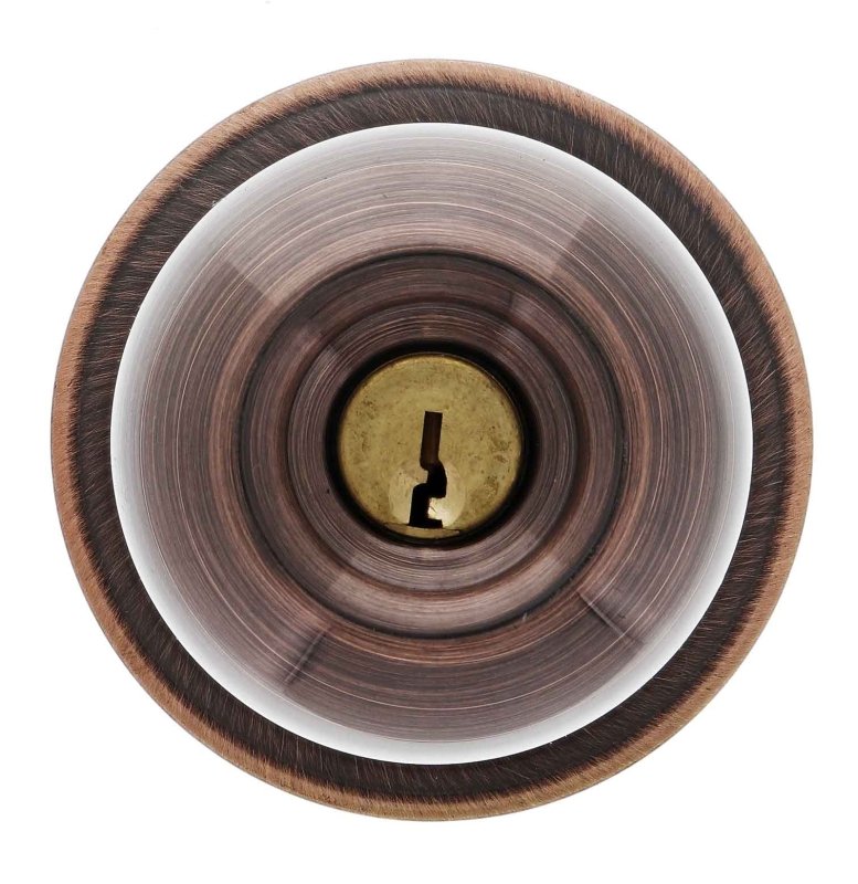 Carbine Aintree SS9000 Tiebolt Entrance set, Push button, C4 Keyed to Differ , Boxed, Antique Bronze - primehardware