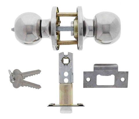 Carbine Aintree SS9000 Tiebolt Entrance set, , C4 Keyed to Differ , Boxed, Chrome Plate - primehardware