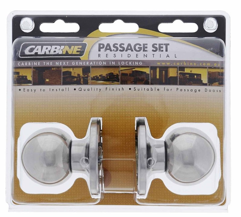 Carbine Aintree SS9000 Tiebolt Passage set, , , Display Pack, Chrome Plate - primehardware