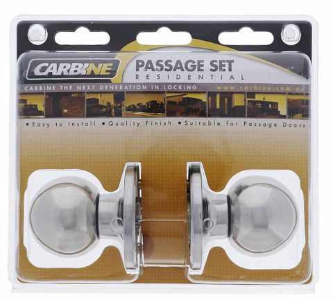 Carbine Aintree SS9000 Tiebolt Passage set, , , Display Pack, Chrome Plate - primehardware