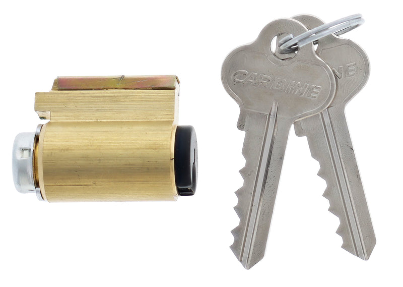 Carbine SS and SL Series Lockset Cylinder, 6 pin, C4 Keyed to Differ, Matte Black