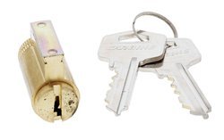 Carbine SS and SL Series Lockset Cylinder, 5 pin, Tes5 Keyed to Differ, Polished Brass - primehardware