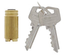 Carbine SS and SL Series Lockset Cylinder, 5 pin, Tes5 Keyed to Differ, Polished Brass - primehardware