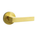 AUSTYLE LINEAR LEVER INTEGRATED PASSAGE/PRIVACY SATIN BRASS 93580 - primehardware