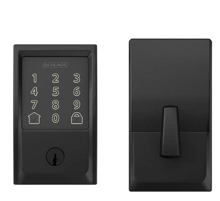 Schlage Smart Wi - Fi Deadbolt Lock – Matte Black, Touchscreen Keypad - primehardware