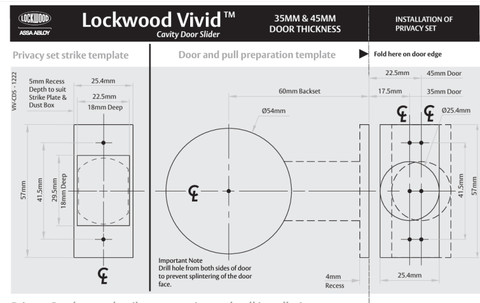 LOCKWOOD CAVITY SLIDER PRIVACY SET AVAILABLE IN VARIOUS COLORS - primehardware