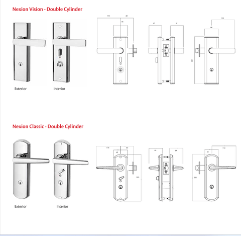 LOCKWOOD NEXION VISION MECHANICAL LEVER 3 MATT BLACK - primehardware