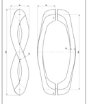 Austyle Double Helix Entrance Pull Handle Polished Stainless Steel 400mm Pair - primehardware