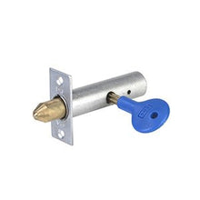 Zanda Security Door Bolt 1175 25mm Projection Satin Chrome with 2 Keys