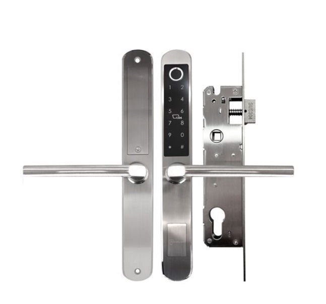McGrath A210 Slimline Digital Lock, Satin Chrome Euro Style 28mm Backset - primehardware