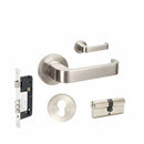 Zanda Streamline - Brushed Nickel & Satin Chrome - primehardware