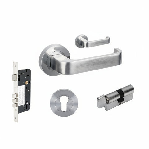 Zanda Streamline - Brushed Nickel & Satin Chrome - primehardware