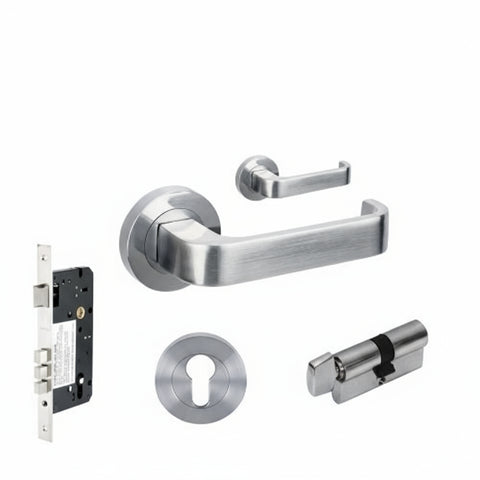 Zanda Streamline - Brushed Nickel & Satin Chrome - primehardware