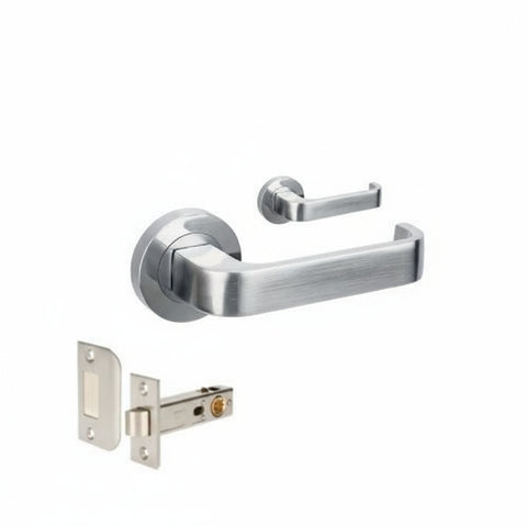 Zanda Streamline - Brushed Nickel & Satin Chrome - primehardware